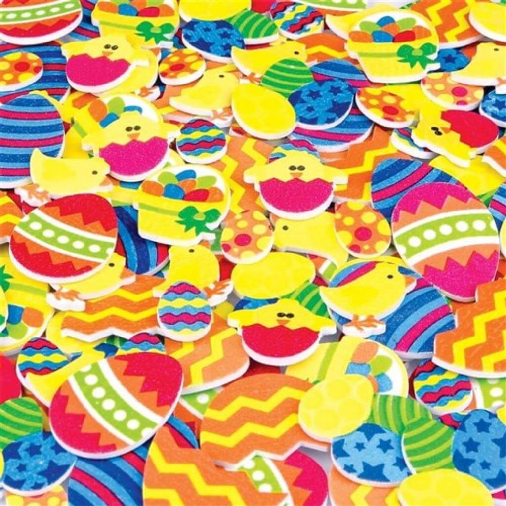 Foam Easter Egg Stickers - Pack of 120 - Senior Style