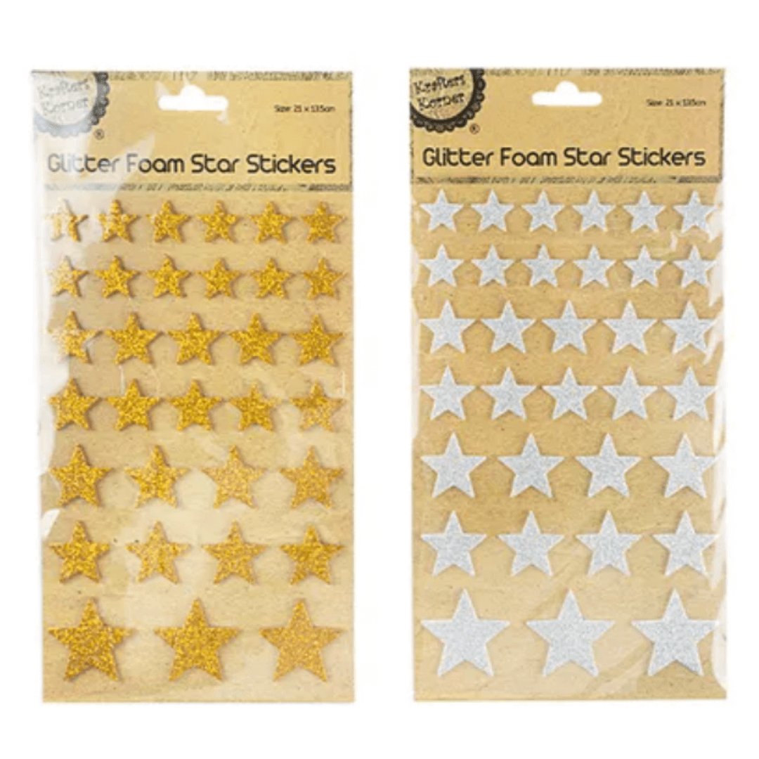 Glitter Foam Stickers Stars - Senior Style