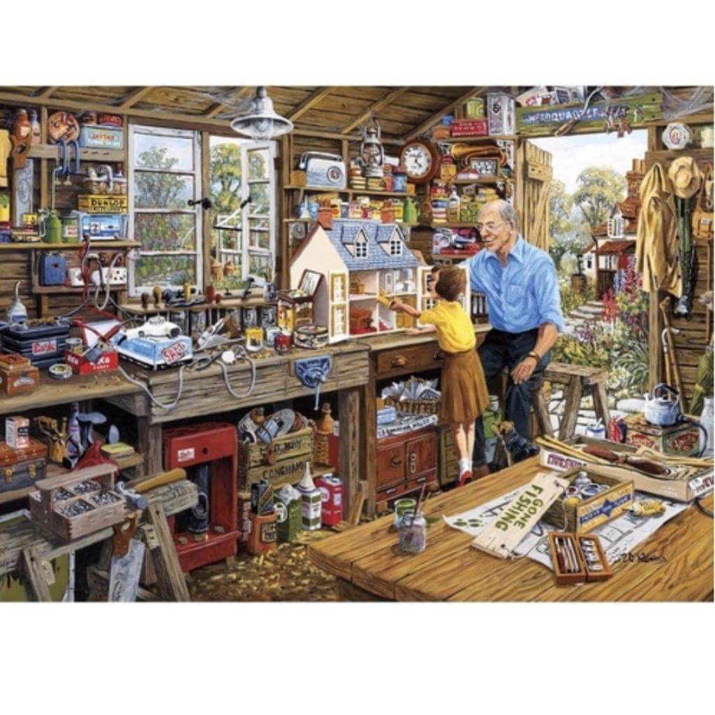 Grandad's Workshop - 40 XL Piece Jigsaw Puzzle - Senior Style