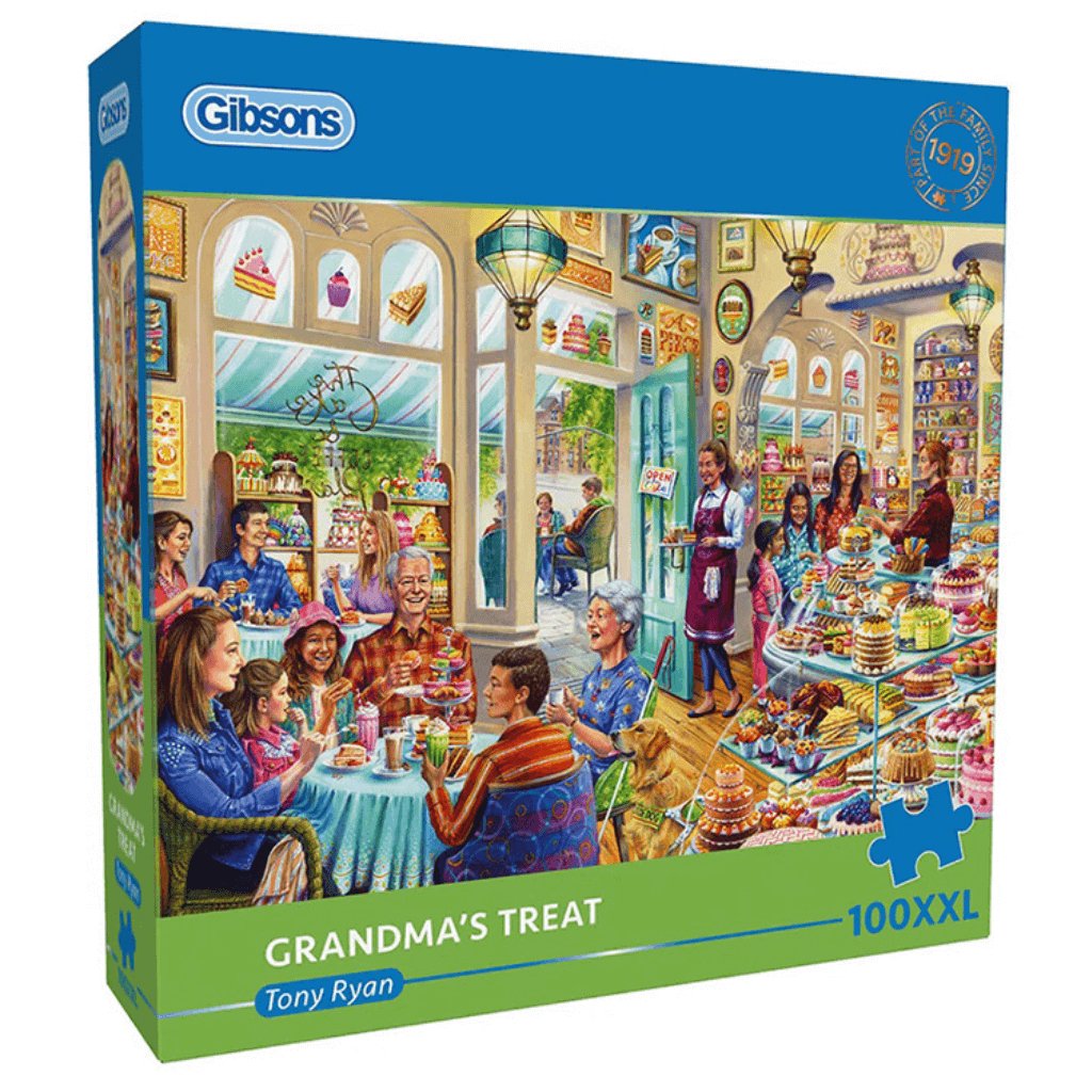 Grandma&#39;s Treat - 100 XXL Piece Jigsaw Puzzle - Senior Style