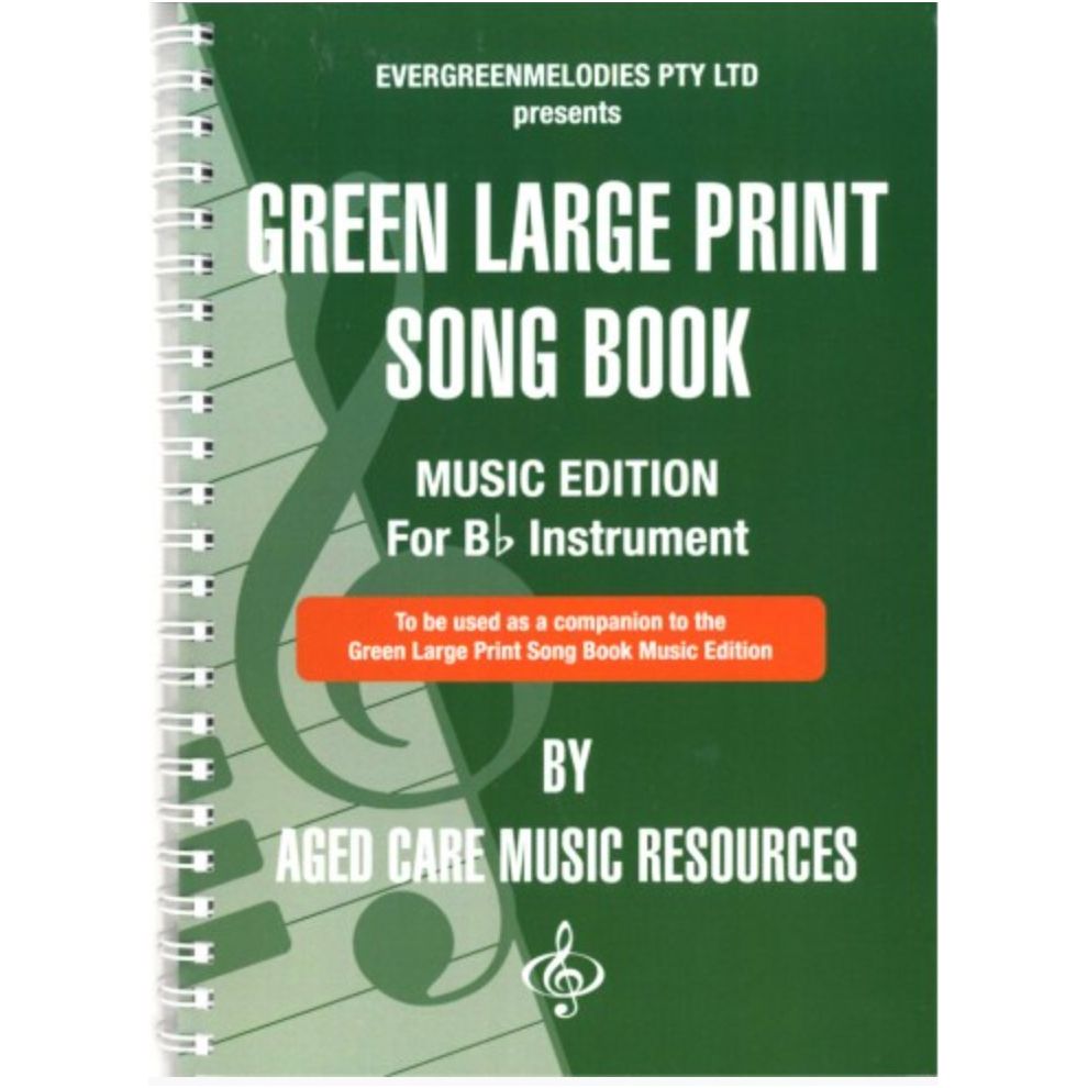 Green Song Book Music Edition For B Flat Instruments - Senior Style