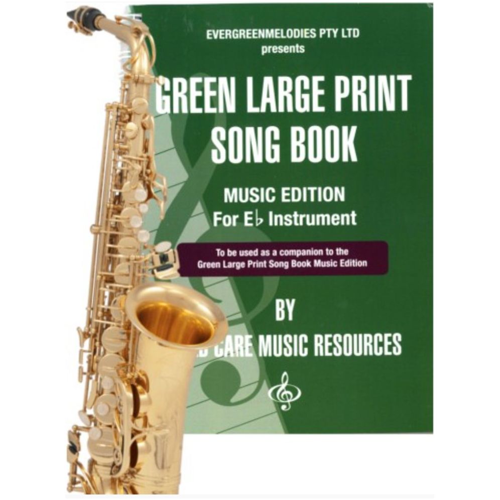 Green Song Book Music Edition For E Flat Instruments - Senior Style