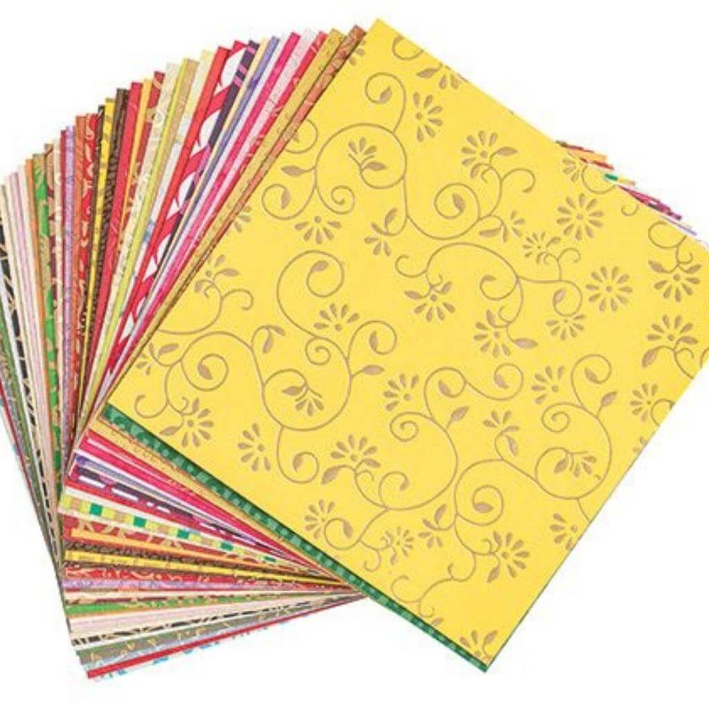 Handmade Decorative Paper 15 x 15cm Pack of 50 - Senior Style