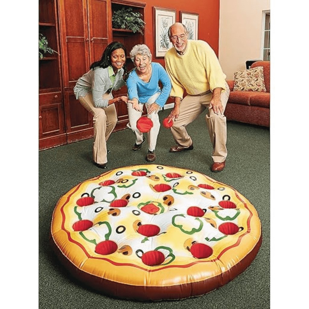 Inflatable Jumbo Pizza Toss Game - Senior Style