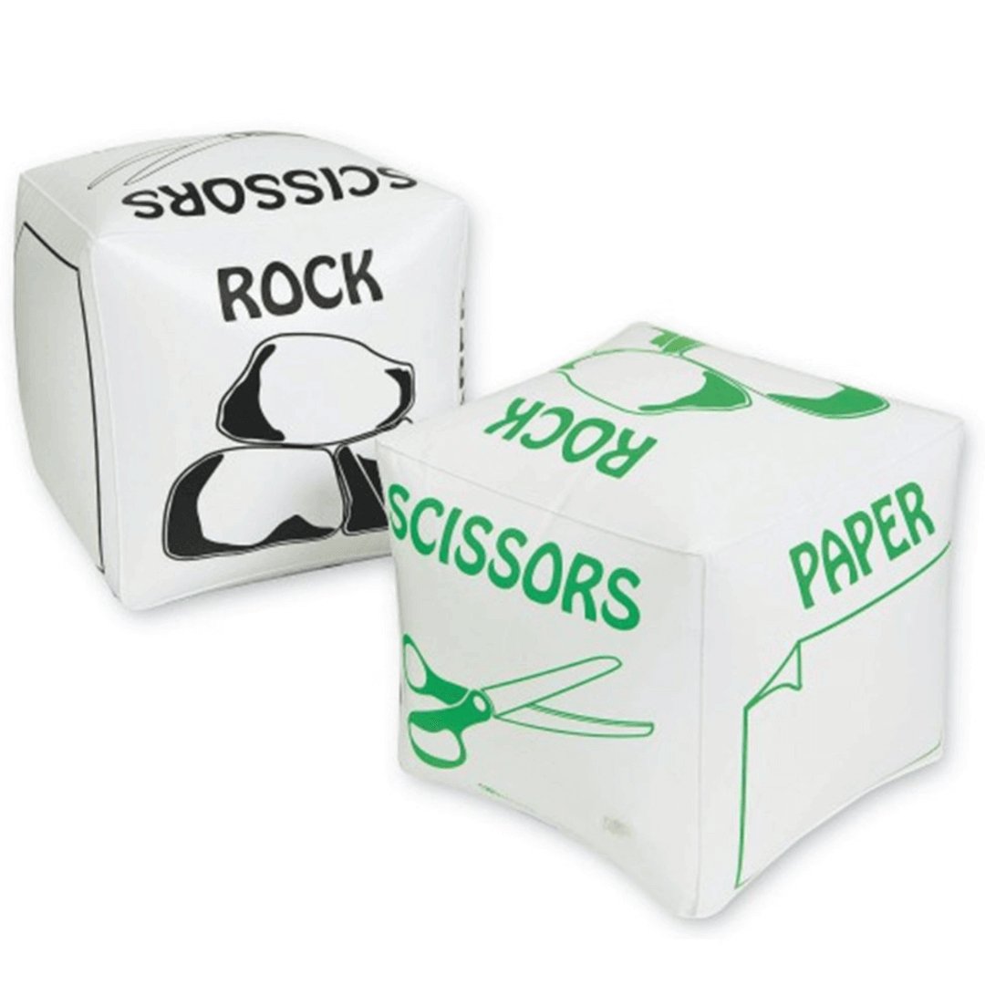 Jumbo Inflatable Rock, Paper, Scissors - Senior Style