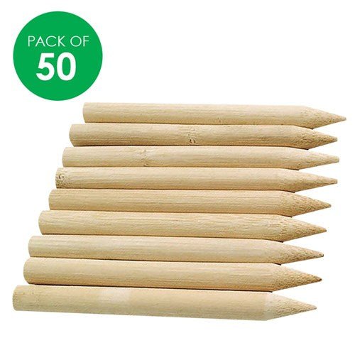 Jumbo Scratch Board Tools - Wooden - Pack of 50 - Senior Style