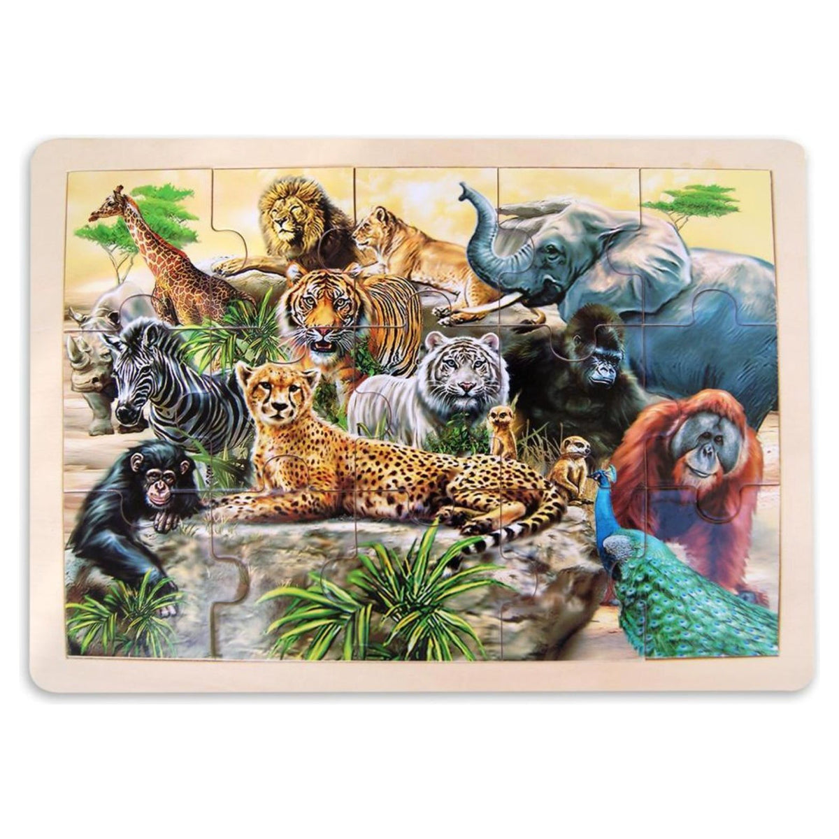 Jungle - 48 Piece Wooden Jigsaw Puzzle - Senior Style