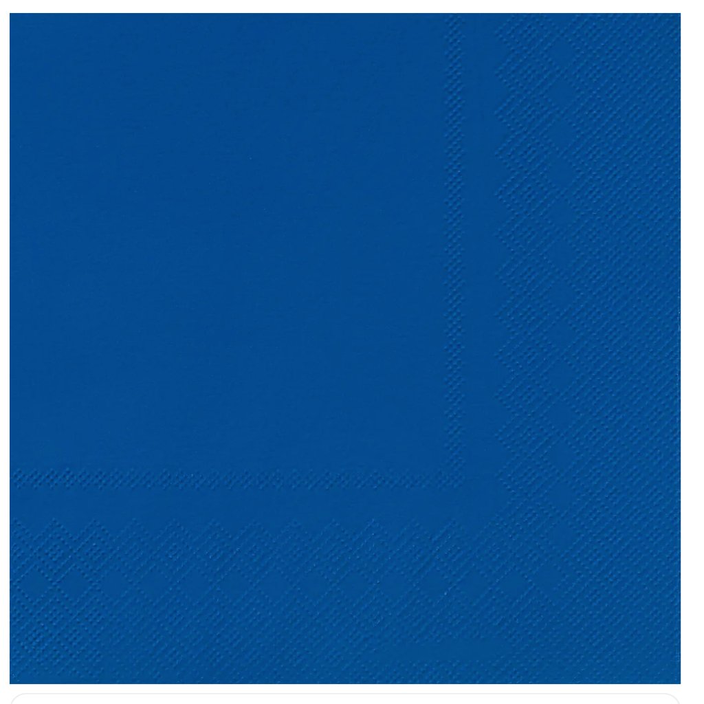 Lunch Napkins 20CT 2PLY Royal Blue - Senior Style