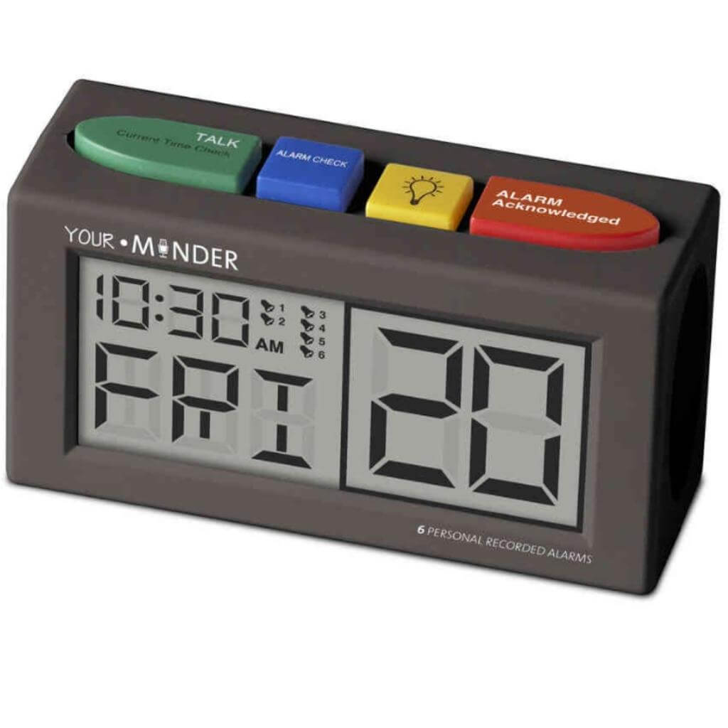 MedCenter Your Minder Personal Recordable Talking Alarm Clock - Senior Style