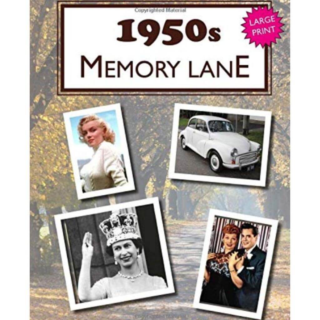 Memory Lane: 1950s - Large Print Book - Senior Style