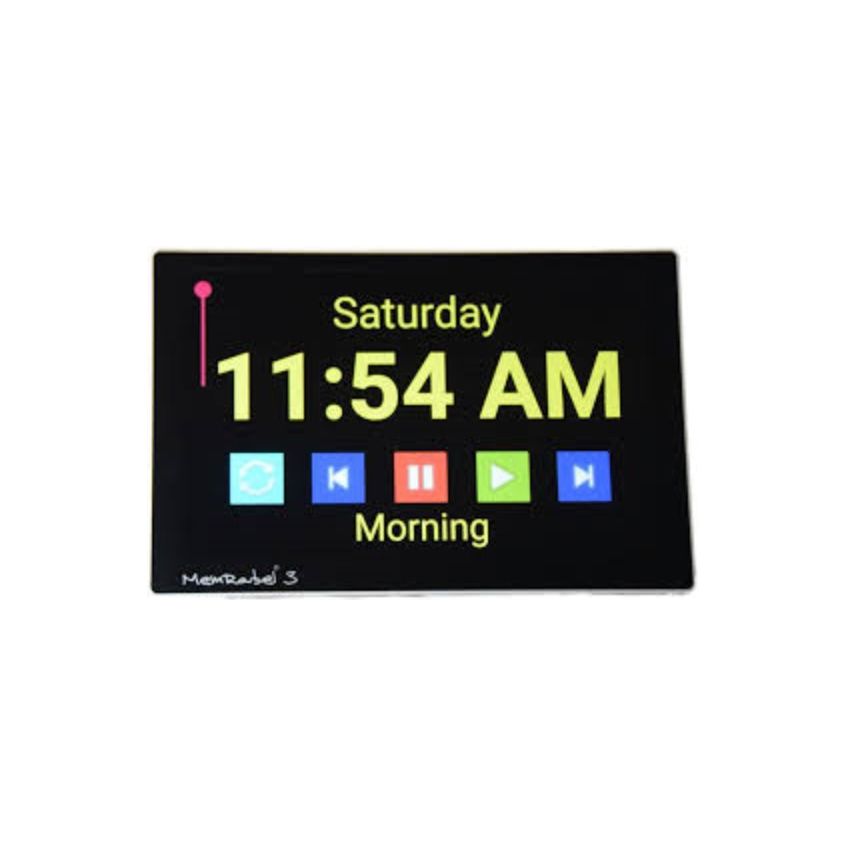 MemRabel 3 - X Dementia Orientation Clock - Touch Screen - Senior Style