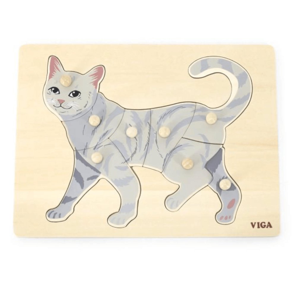 Montessori Cat Puzzle 8 Pieces - Senior Style