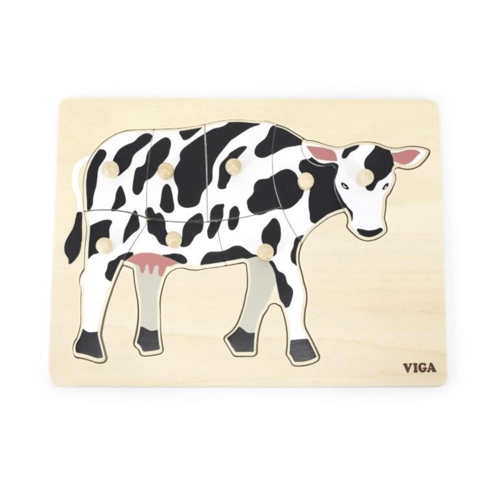 Montessori Cow Puzzle - Senior Style