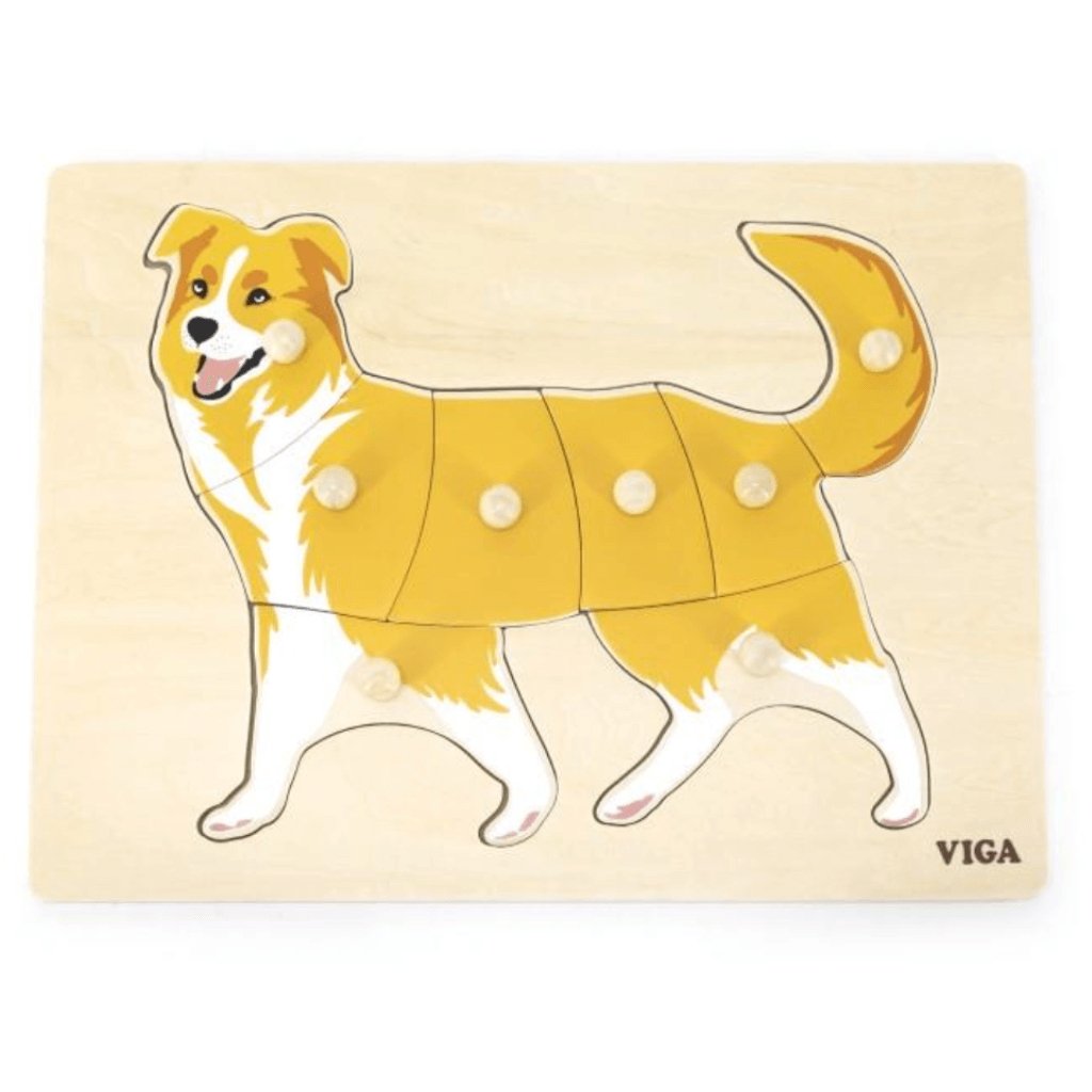 Montessori Dog Puzzle 8 Pieces - Senior Style