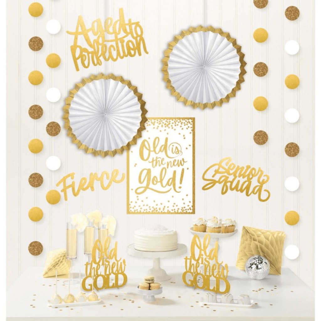 Over the Hill Golden Age Room Decorating Kit - Senior Style