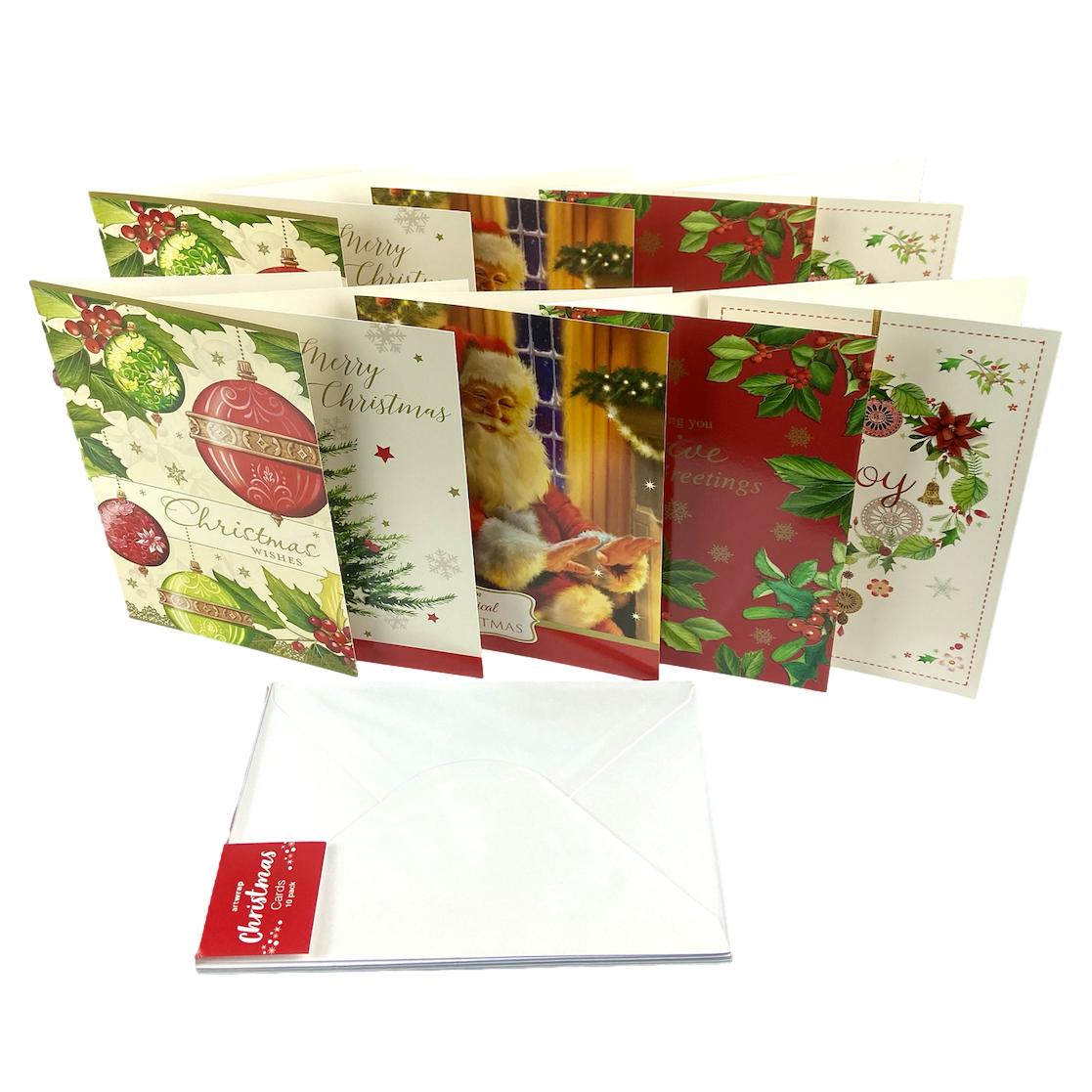 Pack of 10 Christmas Cards - Senior Style