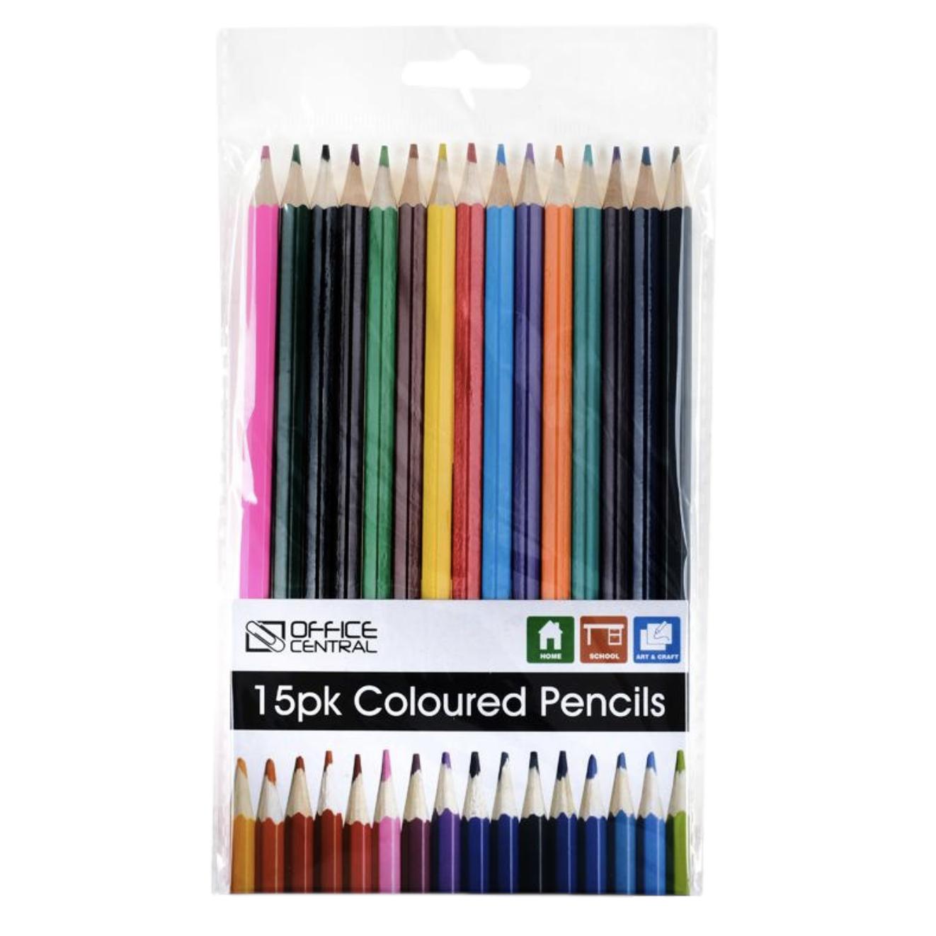 Pack of 15 Coloured Pencils - Senior Style