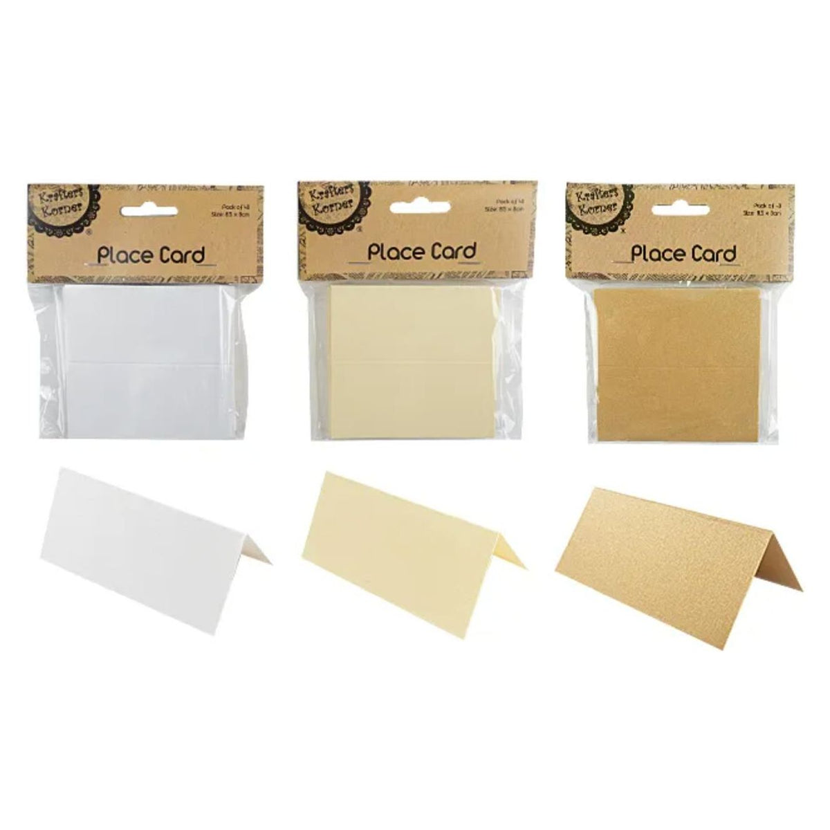 Paper Place Cards 40 Pack - Senior Style