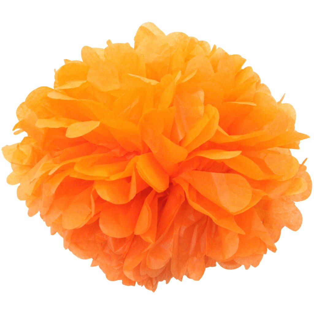 Paper Puffer Ball Orange - Senior Style