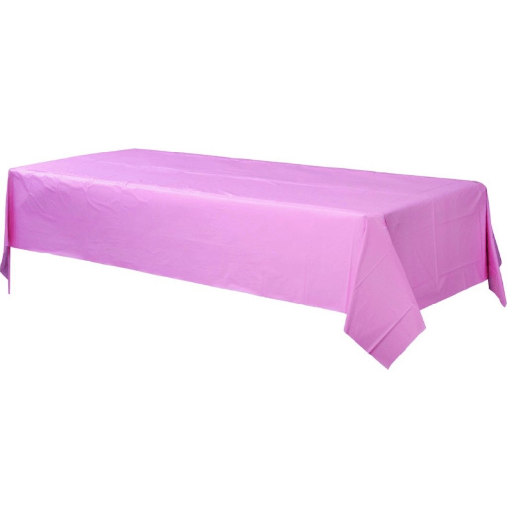 Plastic Rectangular Tablecover Pink - Senior Style