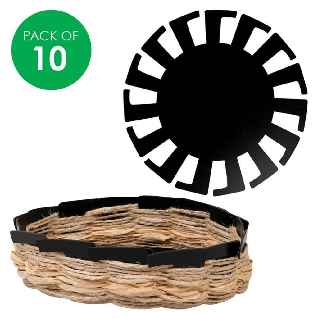 Plastic Weaving Basket Bases Pack of 10 - Senior Style