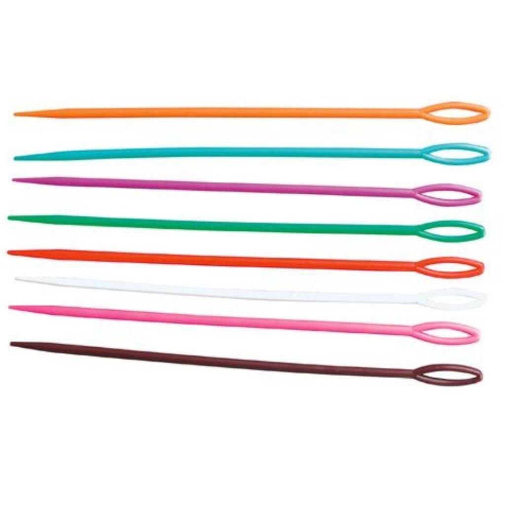 Plastic Weaving Needles Set of 12 - Senior Style