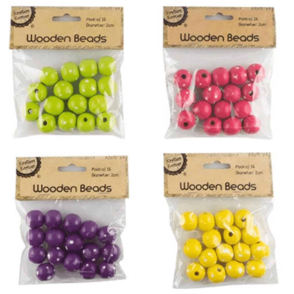 Polka Dot Wooden Beads - Senior Style