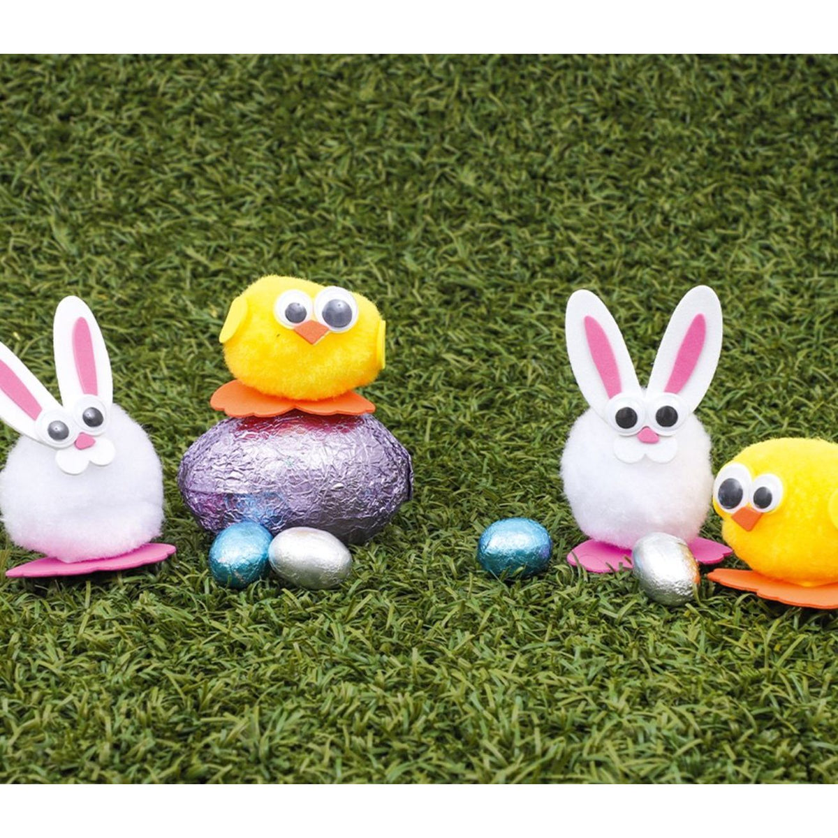 Pom Pom Easter Characters - Pack of 24 - Senior Style