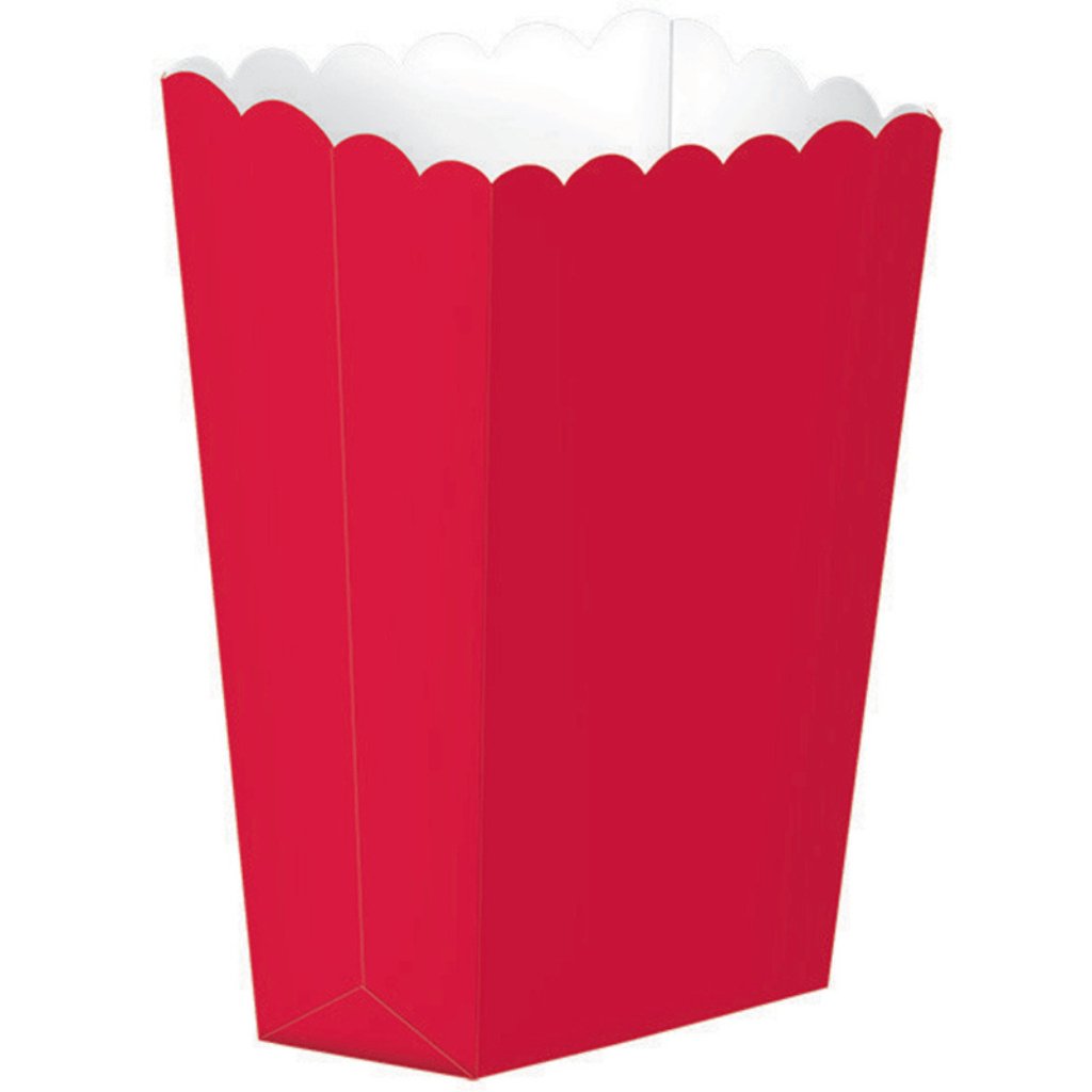 Popcorn Favour Boxes Small Apple Red - Senior Style