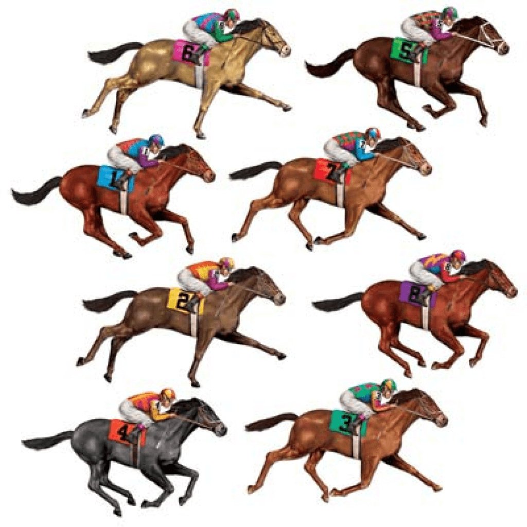 Race Horses Wall Decorations Insta - Theme Props - Senior Style