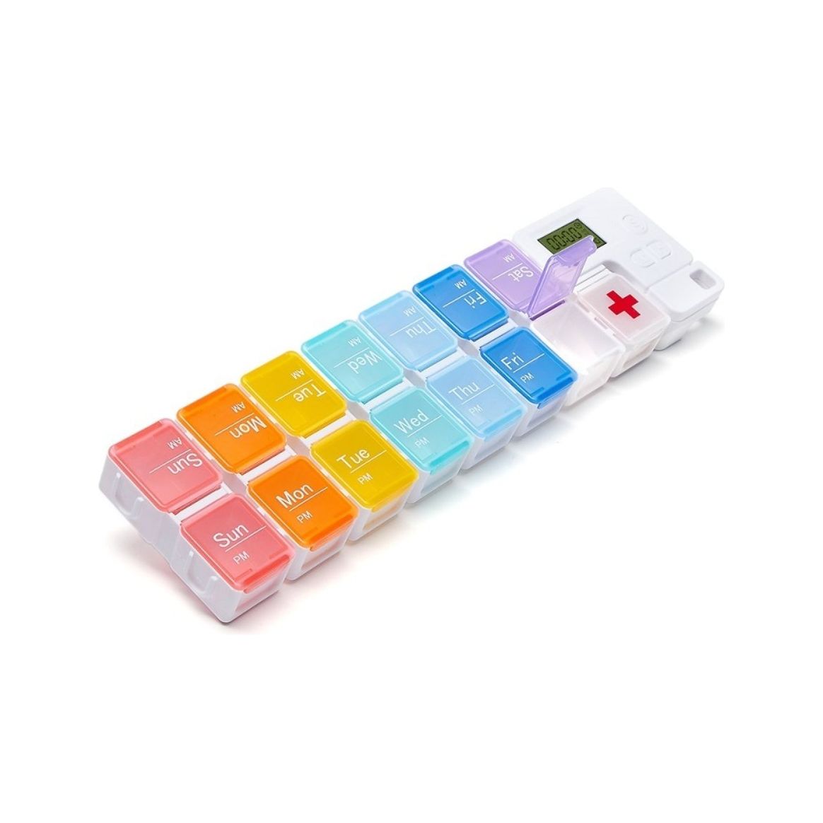 Rainbow Connection Pill Box Timer - Senior Style