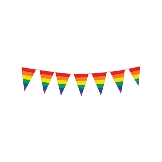 Rainbow Stripe Bunting Flags - Senior Style