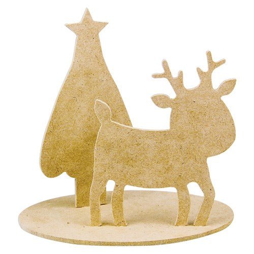 Reindeer Christmas Diorama Pack of 10 - Senior Style