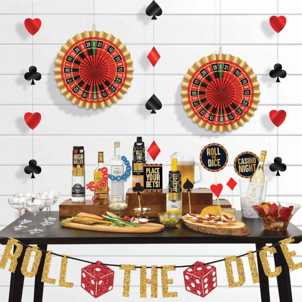 Roll the Dice Casino Bar Decorating Kit - Senior Style