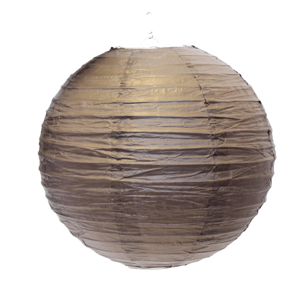 Round Lantern 18 Inch Brown - Senior Style