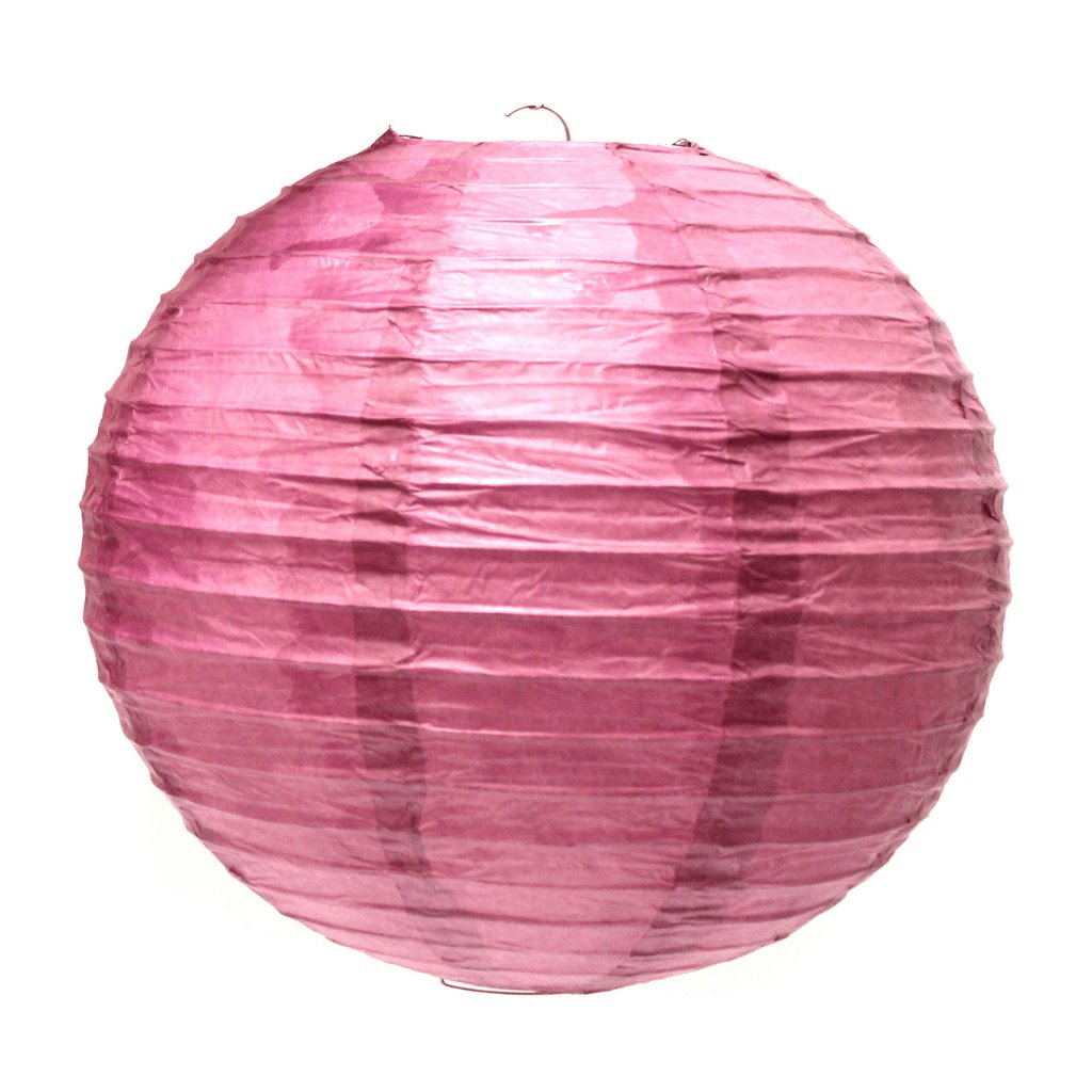 Round Lantern 18 Inch Maroon - Senior Style