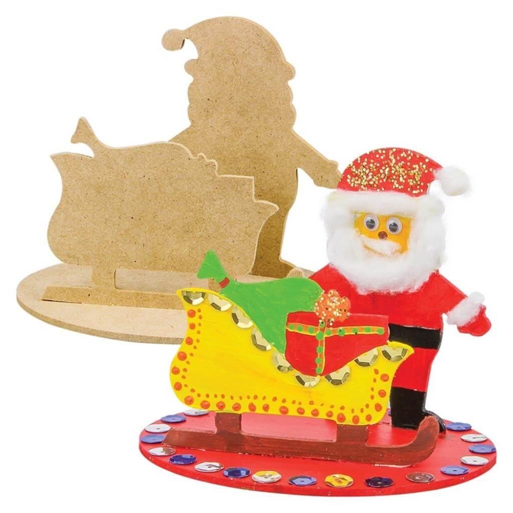 Santa Christmas Diorama Pack of 10 - Senior Style