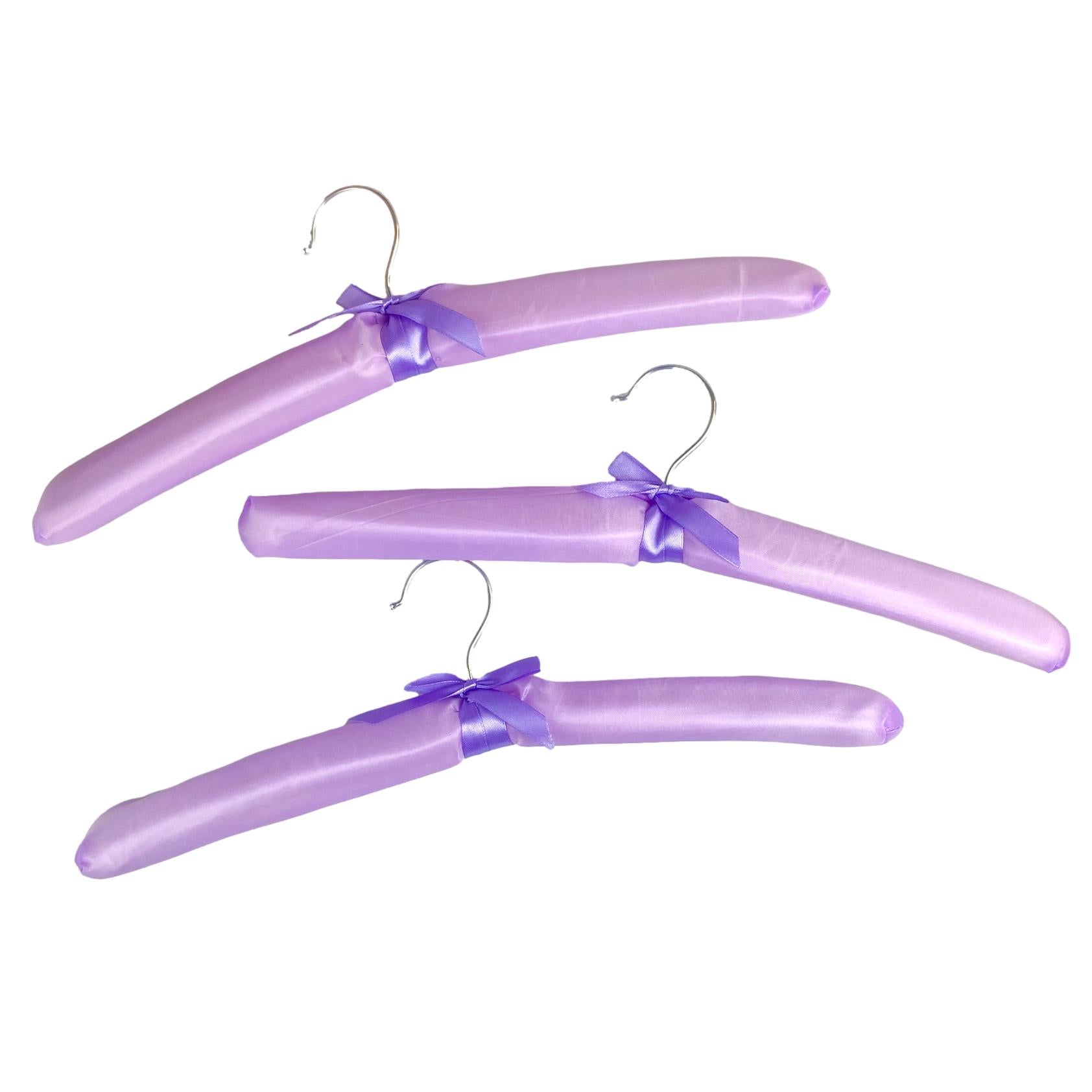 Satin Pastel Coat Hangers 3 Pack - Senior Style