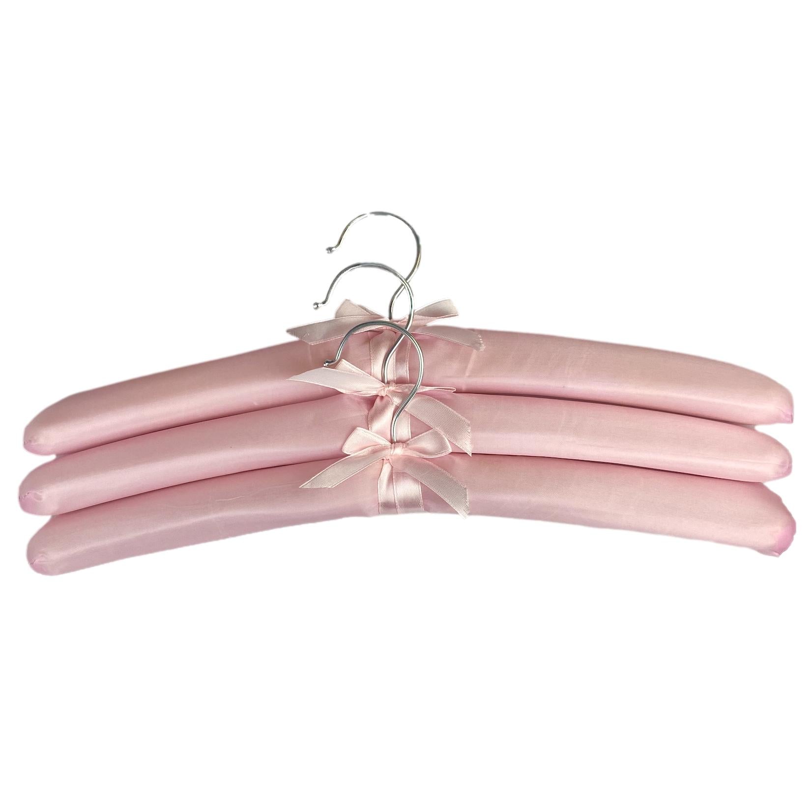 Satin Pastel Coat Hangers 3 Pack - Senior Style