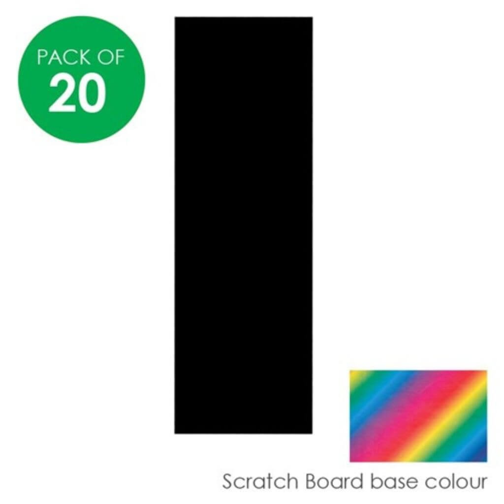 Scratch Board Bookmarks - Pack of 20 - Senior Style