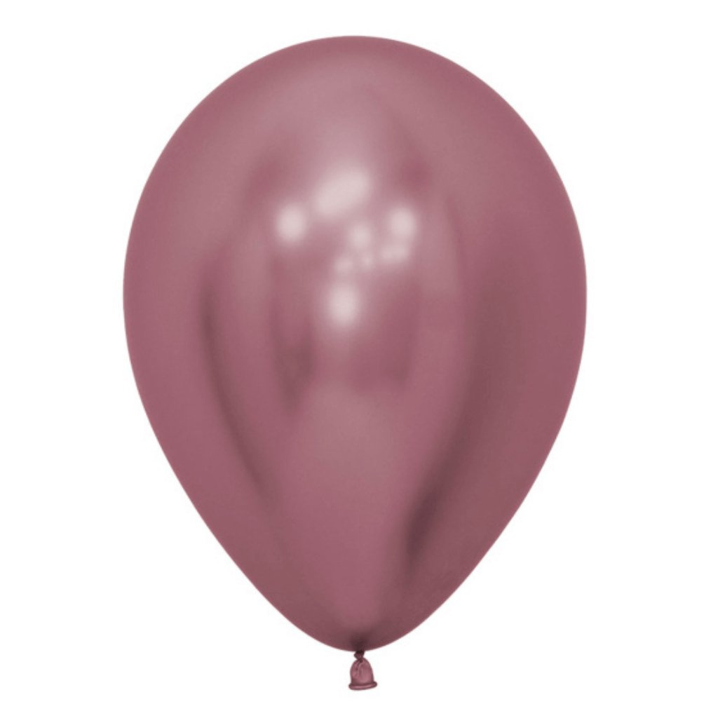 Sempertex 30cm Metallic Reflex Pink Latex Balloons - Senior Style