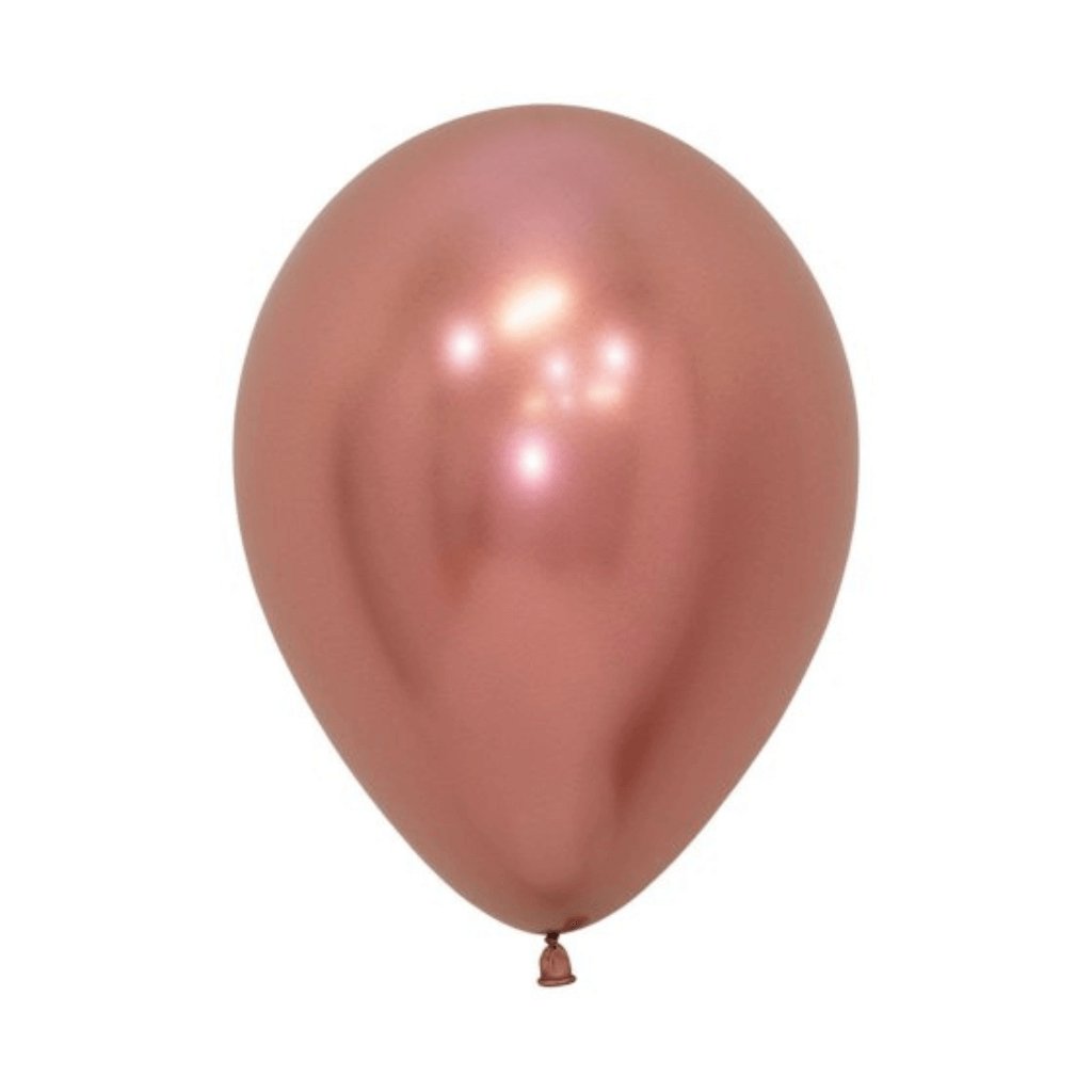 Sempertex 30cm Metallic Reflex Rose Gold Latex Balloons - Senior Style