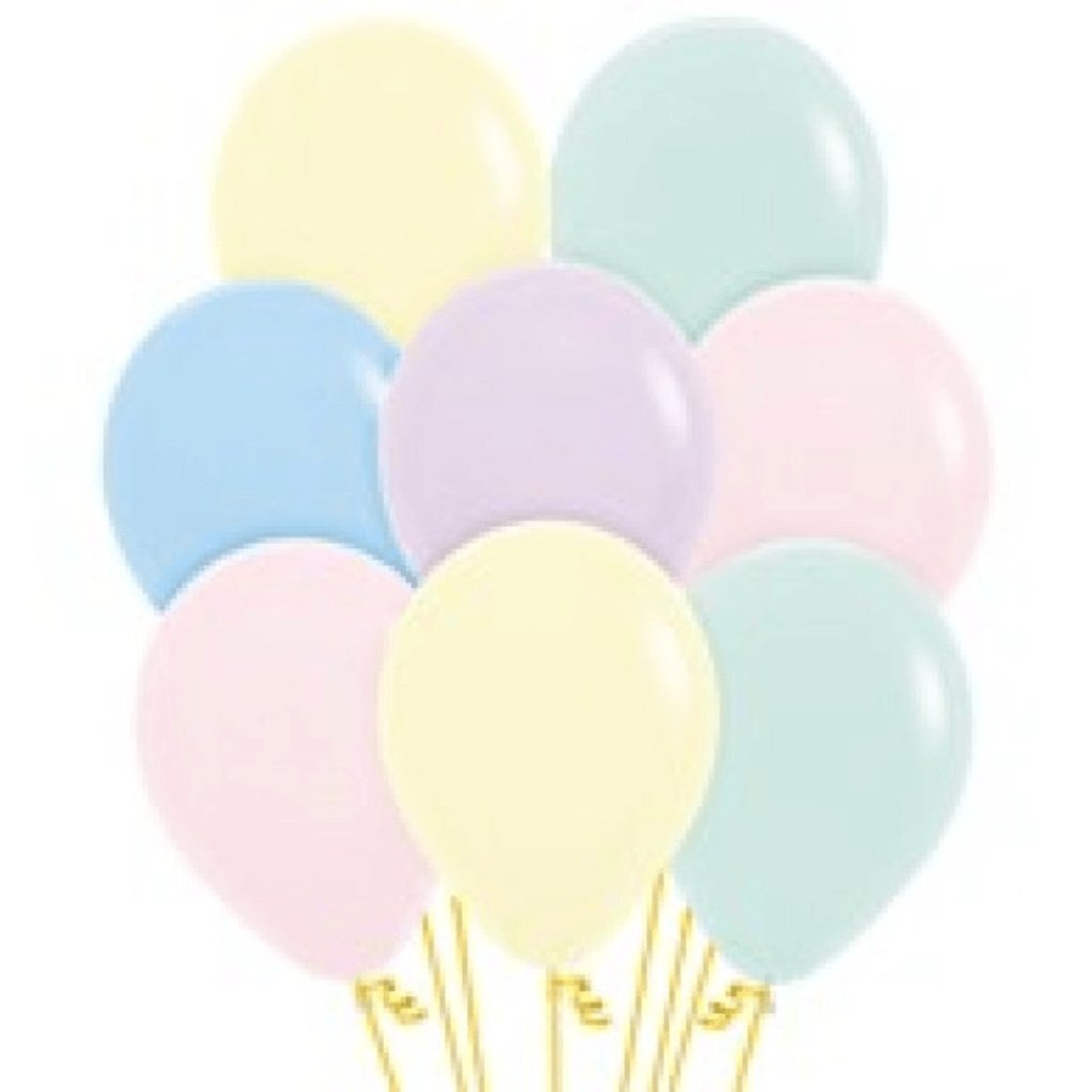 Sempertex 30cm Pastel Matte Assorted Latex Balloons 25 Pack - Senior Style