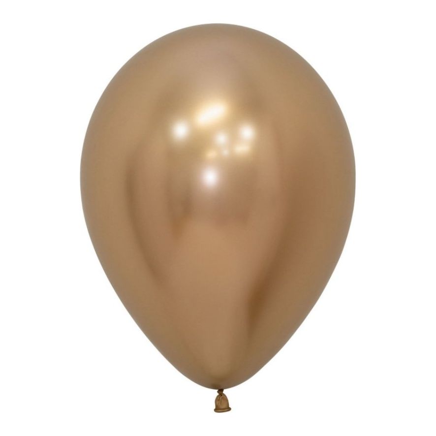 Sempertex 30cm Reflex Gold Balloons 12PK - Senior Style