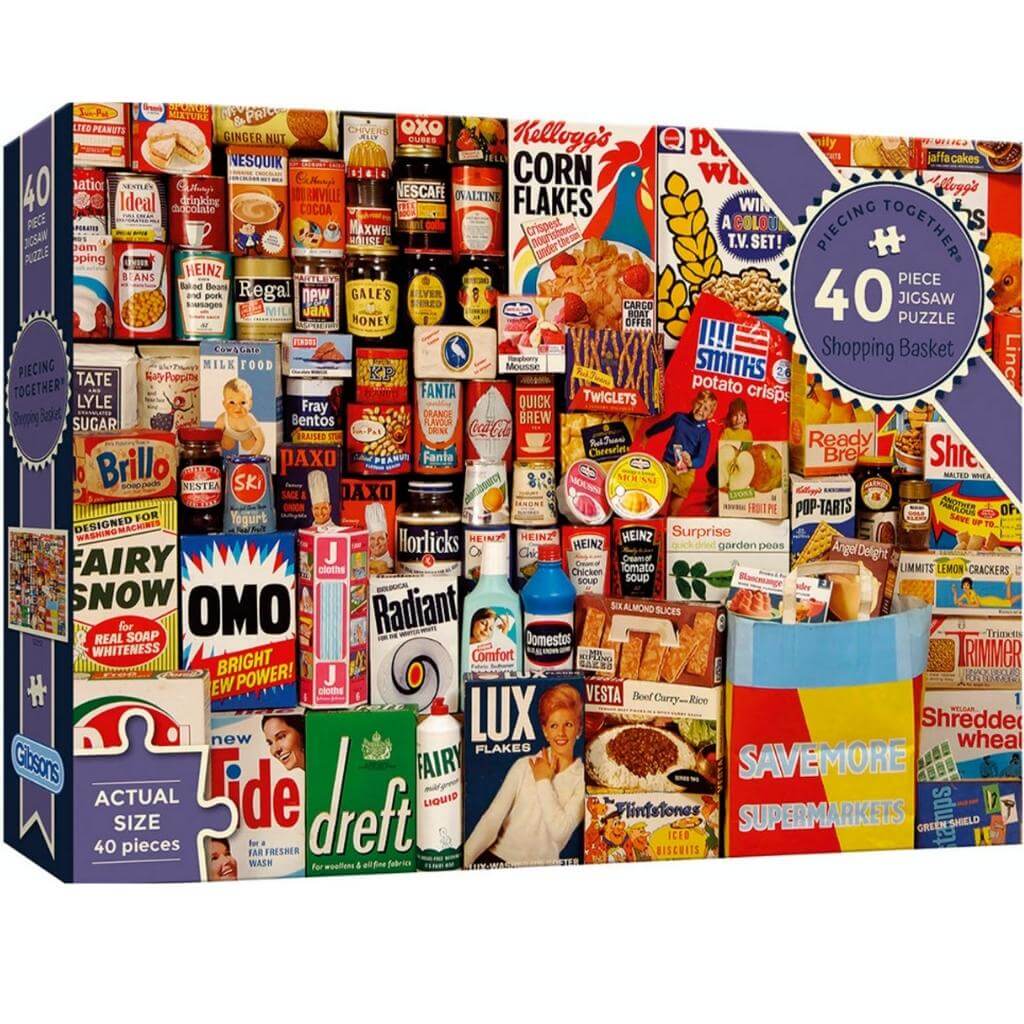 Shopping Basket - 40 XL Piece Jigsaw Puzzle - Senior Style