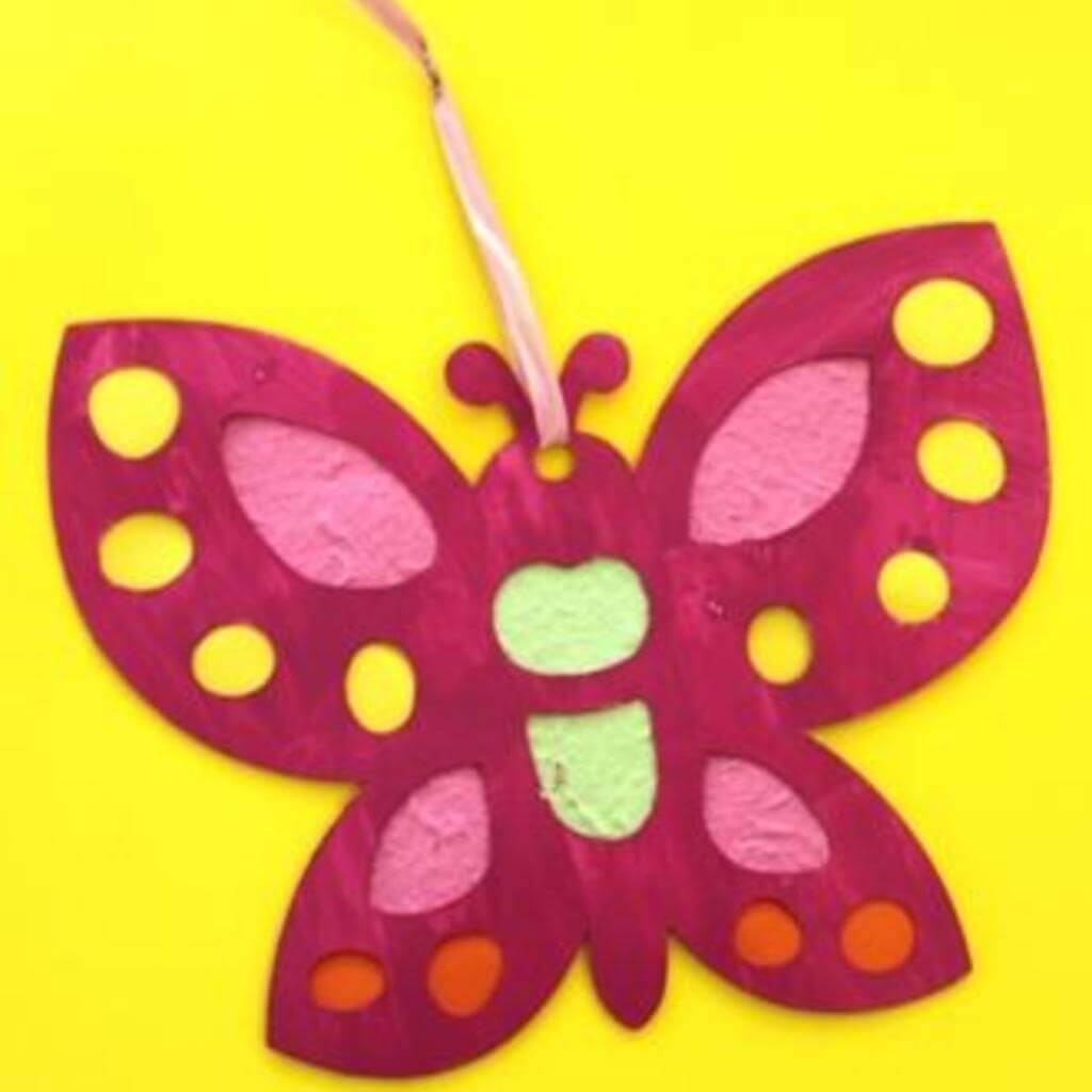 Stained Glass Butterfly/Flower 10 Pieces - Senior Style