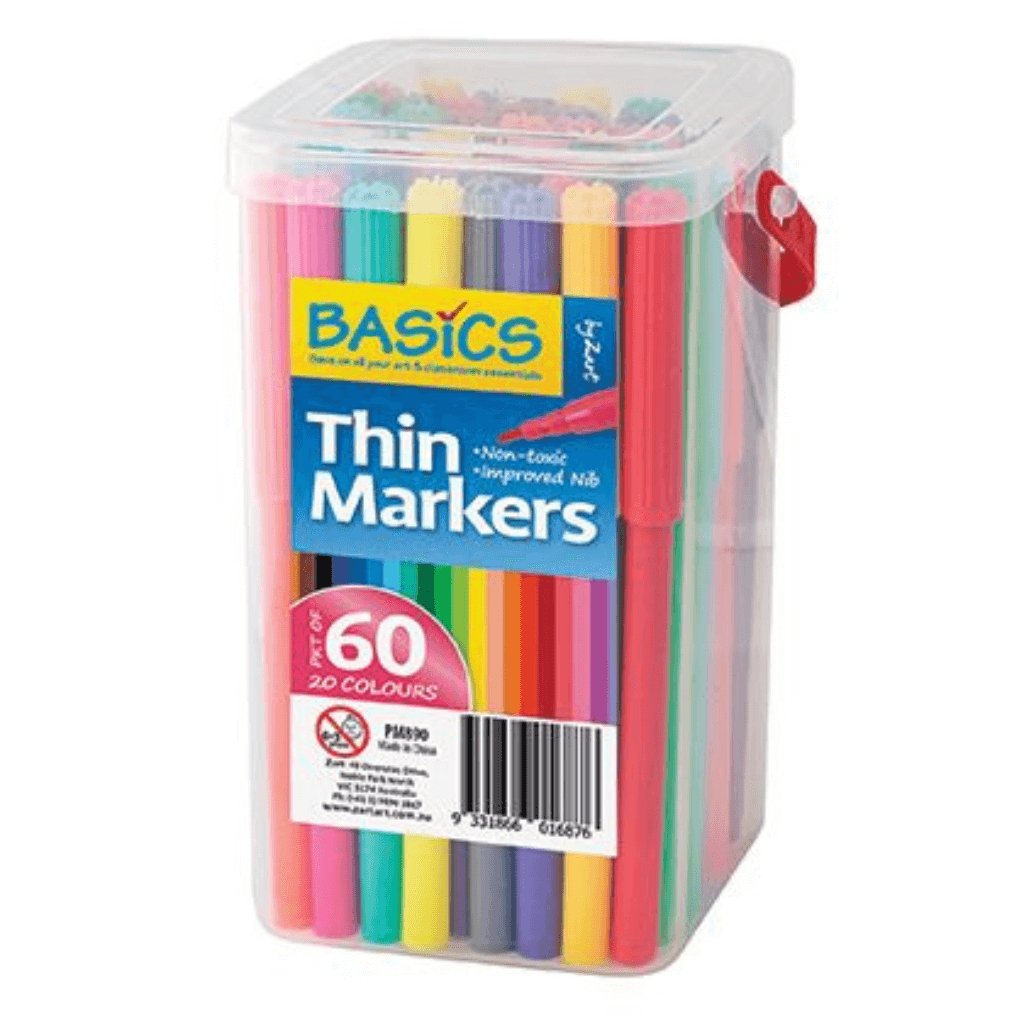 Thin Markers - Pack of 60 - Senior Style