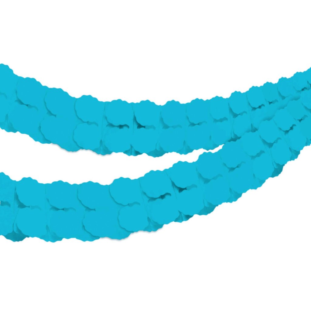 Tissue Paper Garland Caribbean Blue - Senior Style