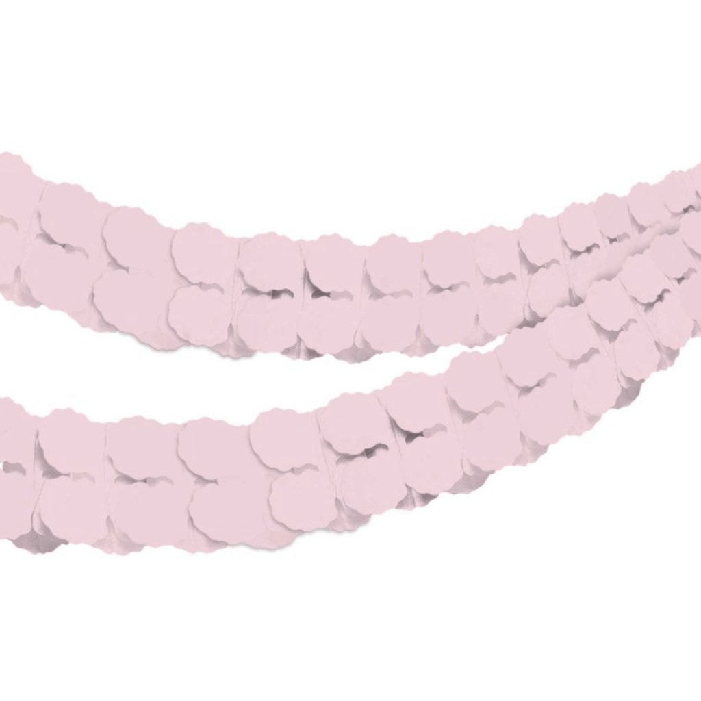 Tissue Paper Garland Pastel Pink - Senior Style