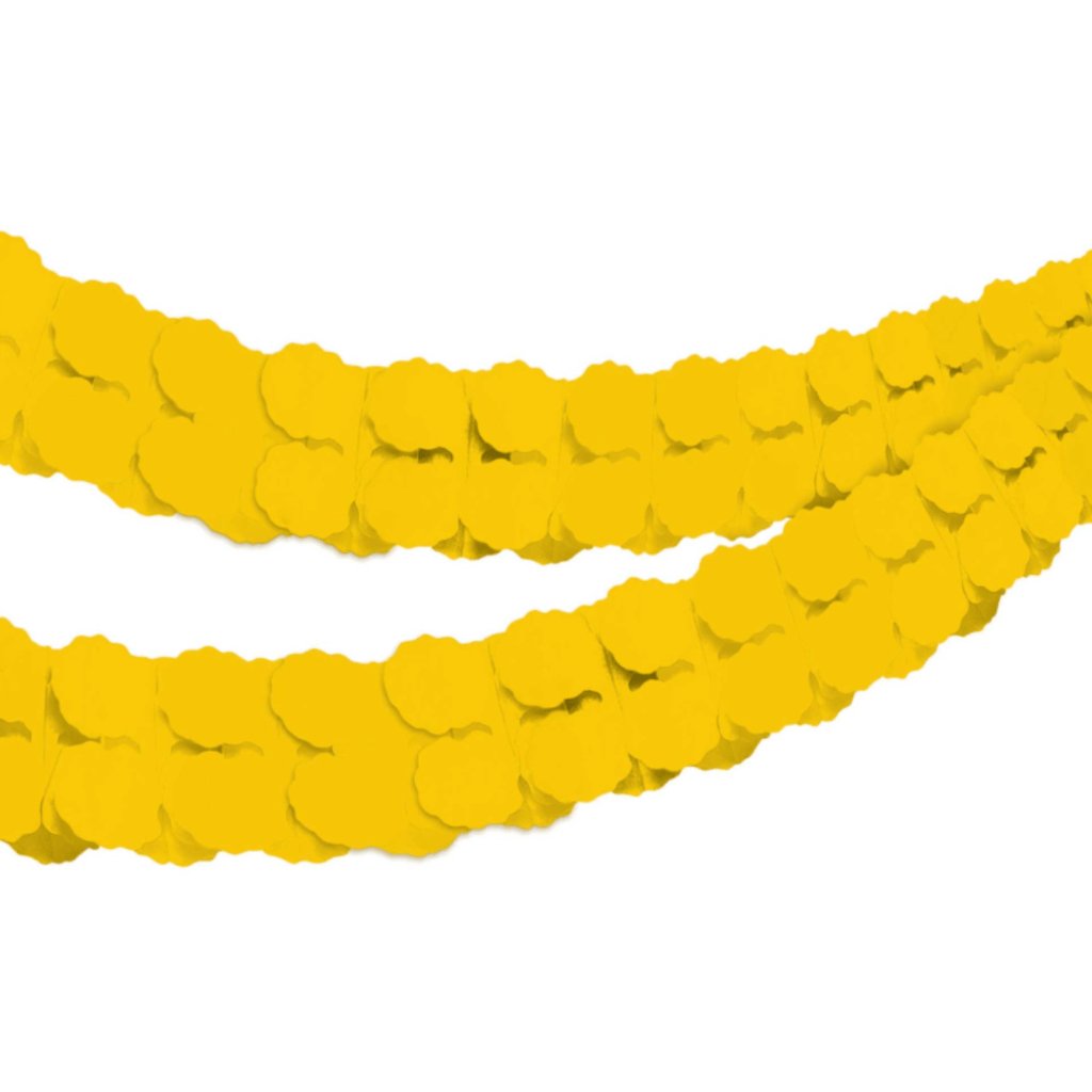 Tissue Paper Garland Yellow Sunshine - Senior Style